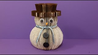 Craft snowman from book