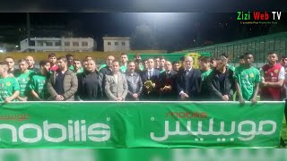 JSK – Le PDG De Mobilis Rend Visite Aux Joueurs Des Canaris Au Stade De Tizi-Ouzou … Les Détails …