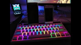 Ajazz K620T Mechanical keyboard Review \u0026 Typing Test Pink Switch