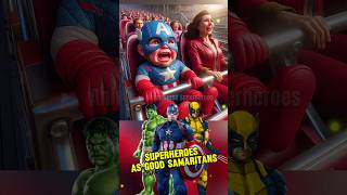 Superheroes as Good Samaritan ♥️ Marvel & DC-All Characters #marvel #avengers #s