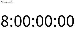 8 Day Countup Timer
