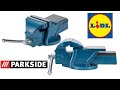 Parkside Bench Vice Cast Iron 340622 UNBOXING (Lidl 70x70 100mm 5.3kg)