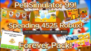 Spending 4525 Robux On The Crimson Forever Pack! (Pet Simulator 99)