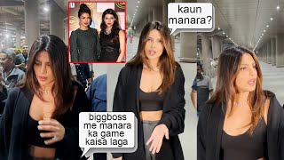 Priyanka Chopra Angry Reaction When Askd About Sister Mannara Chopra In Biggboss Aftr Family D!SPUTE