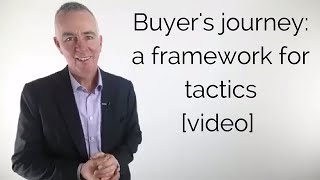 Buyer’s journey: A framework for tactics [video]