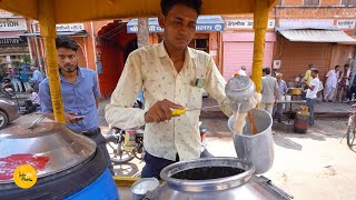 Rajasthani Local Cold Drink Chach Raabdi Rs. 10/- Only l Jaipur Street Food