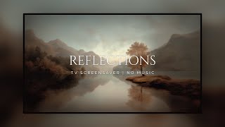 TV Screensaver | Tranquil Autumn Reflections: 3 Hours of Serene Lake Art for Fall Ambience