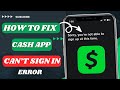 How to Fix Cash App Sorry You're not Able to Sign up at this time| How to Fix Cash App Login Problem