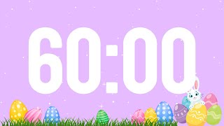 Easter 1 Hour Timer | Classroom Timer | Bunny Timer | Spring Countdown | Easter Egg Countdown