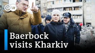 Ukraine: Germany's foreign minister visits embattled Kharkiv | DW News