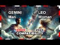 Love Compatibility 2024: Gemini Man and Leo Woman 🌟💖 #gemini #leo #forecast