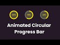 Create Animated Circular Progress Bar using HTML & CSS | Progress Bar in CSS | SVG Pattern