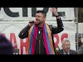 harout bedrossian and his band performing in times square.