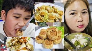 กินกระจายที่ร้าน ลิตข้าวต้ม ลูกแก กาญจนบุรี | น้องบีม