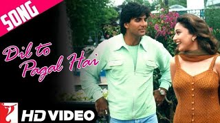Dil To Pagal Hai Video Song I Shahrukh Khan,Madhuri,Karisma,Akshay I Lata M, Udit N.I Romantic Story