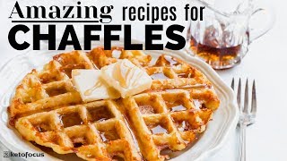 SIX CHAFFLE RECIPES | How to Make Chaffles | KETO WAFFLE | PAFFLE