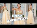 ZAPAKA 2022  Princess A Line Sweetheart Golden Long Prom Dress