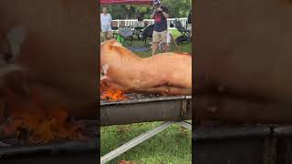 💥 Roasting a Whole Hog 🐖 🔥 🤯 pig Island 2023 🏝️