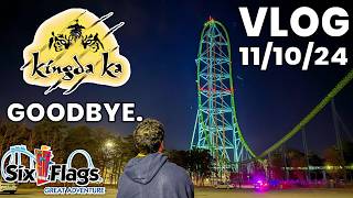 Saying Goodbye to Kingda Ka | Six Flags Great Adventure Vlog 11/10/24