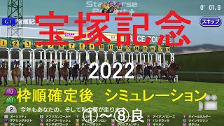 （スタポケ）宝塚記念（GⅠ）2022シミュレーション枠順確定後8パターン【競馬予想】