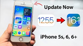 Update iOS 12.5.5 to iOS 16.1 - Install iOS 16 update on iPhone 5s, 6, 6s, 6plus