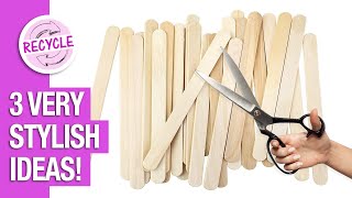 3 Cool Ways to Recycle Ice Cream Sticks ♻️ Recycle