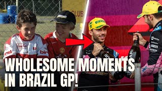 Esteban Ocon and Pierre Gasly being WHOLESOME to each other after Double Podium in Brazil GP 2024