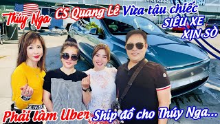 CS Quang Lê vừa tậu chiếc Siêu xe xịn xò phải làm Uber ship đồ cho Thuý Nga…