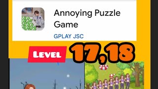 Annoying puzzle game level 17 \u0026 18 #games #video #funny #braingames