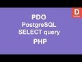 PHP PDO SELECT query to PostgreSQL Database
