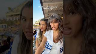 all the baddies were at hello kitty night at dodger stadium btw #hellokitty #dodgers