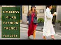 Milan Autumn Street Fashion: Italian Outfits Ideas for Everiday Elegance