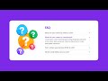 Responsive FAQ Accordion using HTML CSS and JavaScript