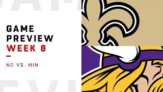 New Orleans Saints vs. Minnesota Vikings | Week 8 Game Preview | Move the Sticks