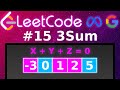 [Animated] LeetCode 15 3Sum | Blind 75 | Two Pointer Technique