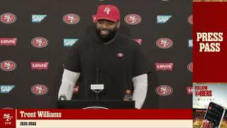 49ers Trent Williams discusses signing his last contract, takes jab at Rams & Sofi Stadium 😂