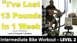 30 Minute Intermediate Stationary Bike Weight Loss Workout 👉 LEVEL 2