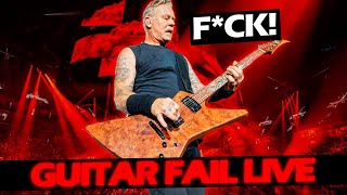 JAMES HETFIELD GUITAR FAIL LIVE #METALLICA 2022