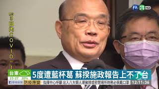 5度遭藍杯葛 蘇揆施政報告上不了台｜華視新聞 20201030