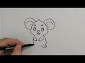 how to draw mouse cartoon learn to draw step by step