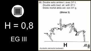 Mag code of points 2022, gymnastics skills tutorial (floor exercise) (Shirai 3) [H] Jarman