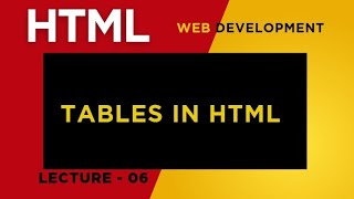 Html Tables Explained Learn Table Tr Th Td Colspan Rowspan Html
