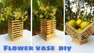 3 wonderful Flower / Fruit Vase ideas from Bamboo Chopsticks for Desk Decorations