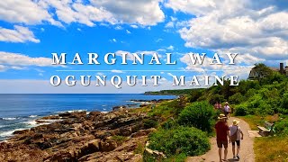 [4K] Marginal Way - Ogunquit, Maine - 4K Scenic Summer Walking Tour with Binaural 🎧