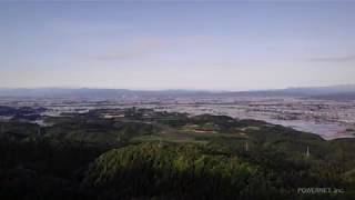 【ドローン映像】 秋田県雄勝郡羽後町 みはらし荘からの風景