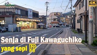 Evening walking around Fuji Kawaguchiko Lake❗ near Mount Fuji [富士山] Fujisan⁉️ 富士河口湖 - Japan tour 4K