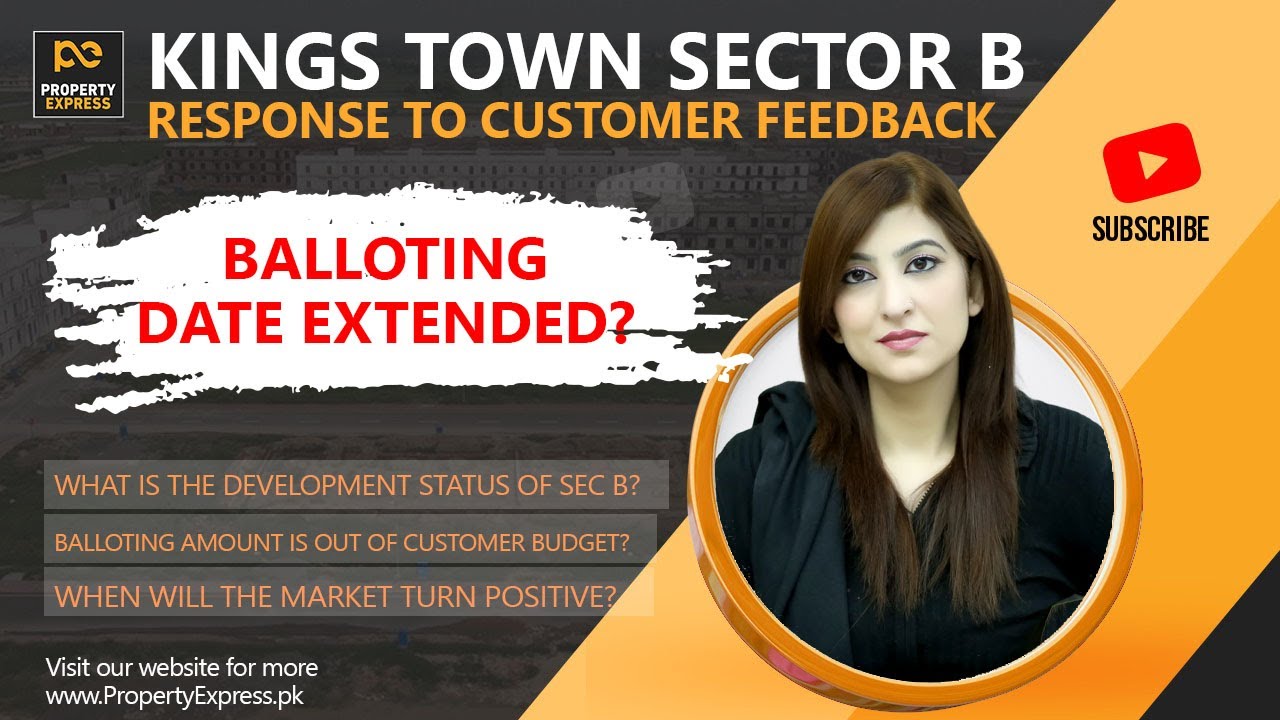 Kings Town Sector B Balloting Date | Customer Feedback Response - YouTube