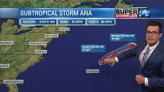 Subtropical Storm Ana develops near Bermuda, first of the season