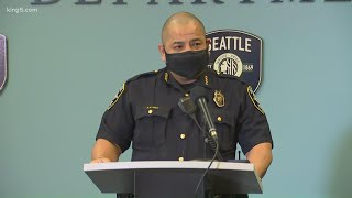 Seattle's interim police chief addresses reports of officers being present during riot in DC last we
