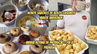 NOVOS SABORES DE BOLOS CASEIROS l FUI A PADARIA l MINHA ROTINA DE PRODUÇÃO l RENDA EXTRA EM CASA